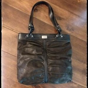 Vera Wang 100% Brown Leather Shoulder Bag